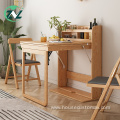 Space-saving Table Wooden Frame Foldable Dining Table